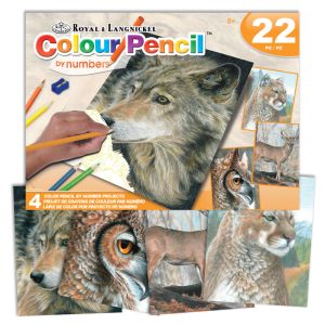 Wild life colour pencil by number