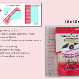 Patchwork Ruler 16 x 16 cm