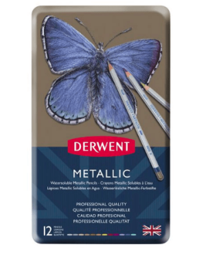 Derwent Metallic Pencil Set – 12 Piece