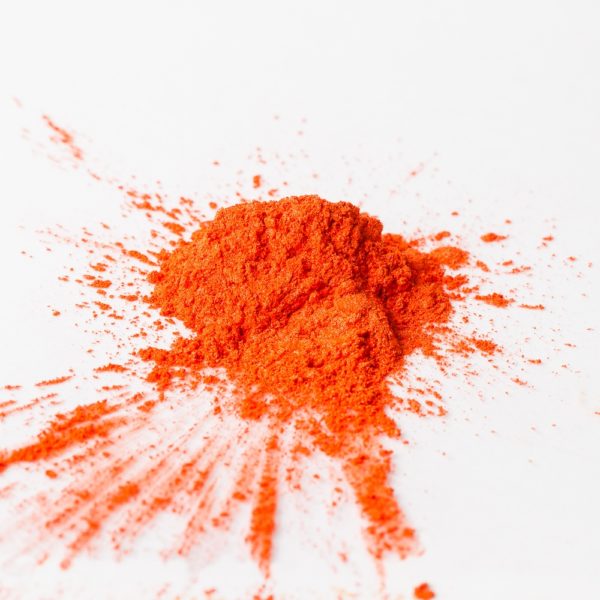 Warm orange mica powder