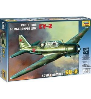 4805 SU-2 Soviet Bomber 1/48 Plastic Model Kit ZVEZDA