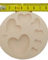 Hearts 8 Assorted Sizes – Silicone Mould