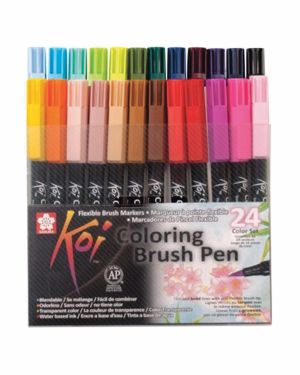 Colouring Brush Set (24 Pens) – Koi