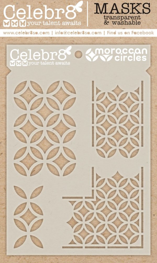 Moroccan circles mask by Celebr8