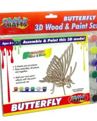 3D Wood And Paint Set – Butterfly