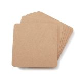 Square filleted MDF coasters