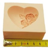 Heart with Roses Deep Silicone Mould