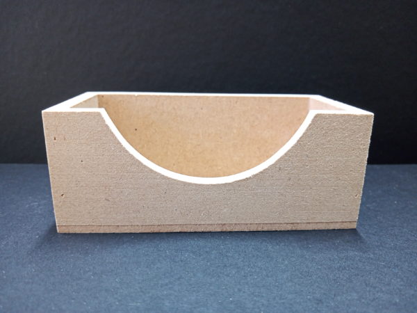 Low business card holder in MDF wood