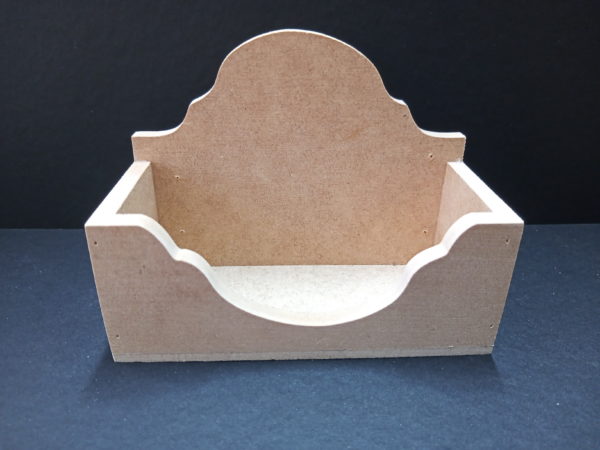 Gabled business card holder in MDF wood