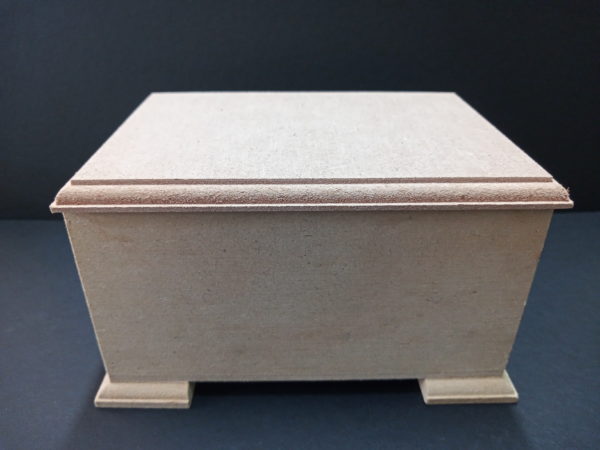 MDF wooden Keepsake box with feet