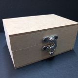 MDF wooden Annie box with hinges and clasp