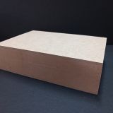 MDF Wooden Hinged 2 Division Card Box