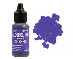 Amethyst alcohol ink by Ranger