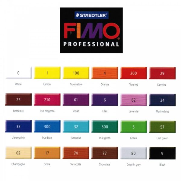 FIMO professional colour chart
