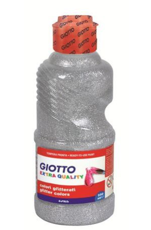 Silver giotto glitter paint