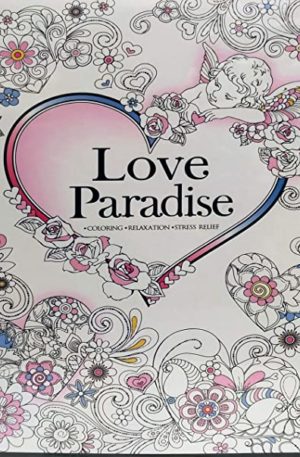 Colouring Book A4 50 Page Love Paradise