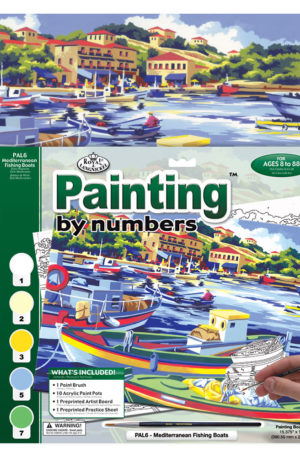 Mediterranena fishing boat paint by numbers