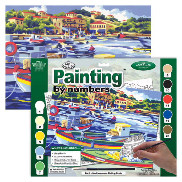 Mediterranena fishing boat paint by numbers