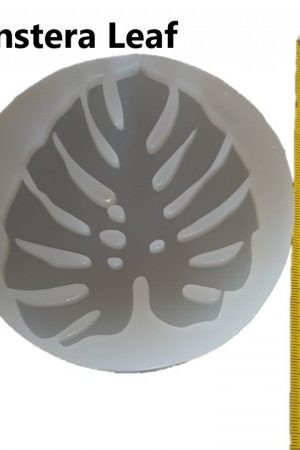 Monstera leaf 100x90x5mm silicone mould