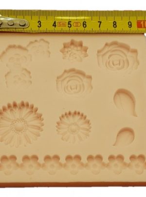 Flower Heads (9) Silicone Mould
