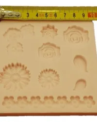 Flower Heads 9 Designs – Silicone Mould