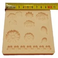 Silicone Mould – Flower Heads 9 Designs