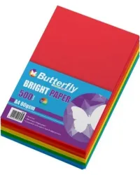 Bright Paper Ream A4 Assorted Colours