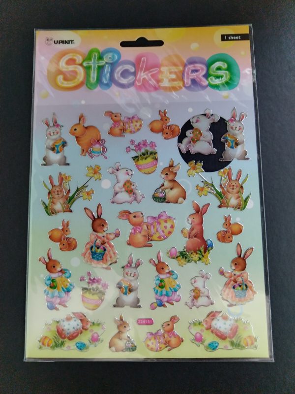 Easter Bunny sticker sheet
