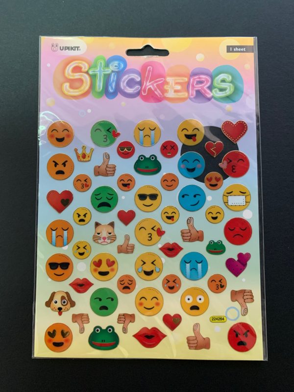Upikit emotions sticker sheet