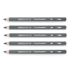 Megagraphite graphic sketch pencils by Cretacolor