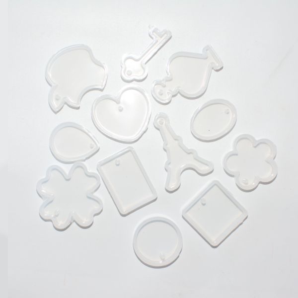 Pendant Set 12 Assorted Silicone Mould