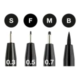 Pitt Artist Pens (Black) - Wallet 4's