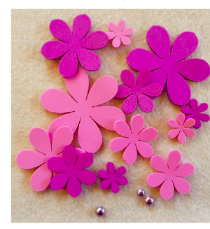Daisy Pink/Lilac - Foam Flowers