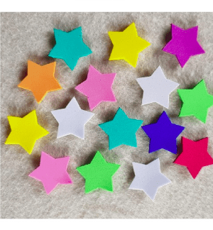 Stars Mix Colours - Foam Decorations