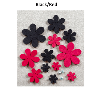 Daisy Red/Black - Foam Flowers