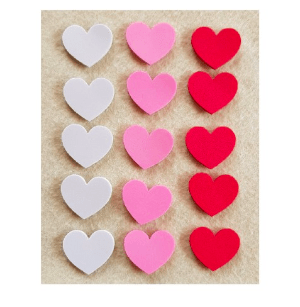 Red/Pink/White - Foam Hearts