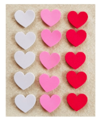 Red/Pink/White – Foam Hearts