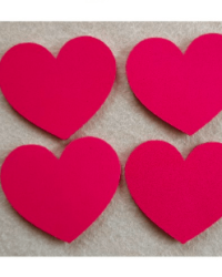 Hearts Red 70mm – Foam Decorations