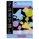 Butterfly Pastel Board Pad A4 20 Sheets