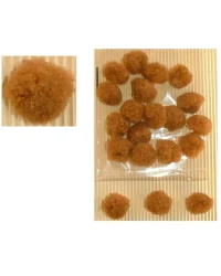 25mm Pom Poms – Brown