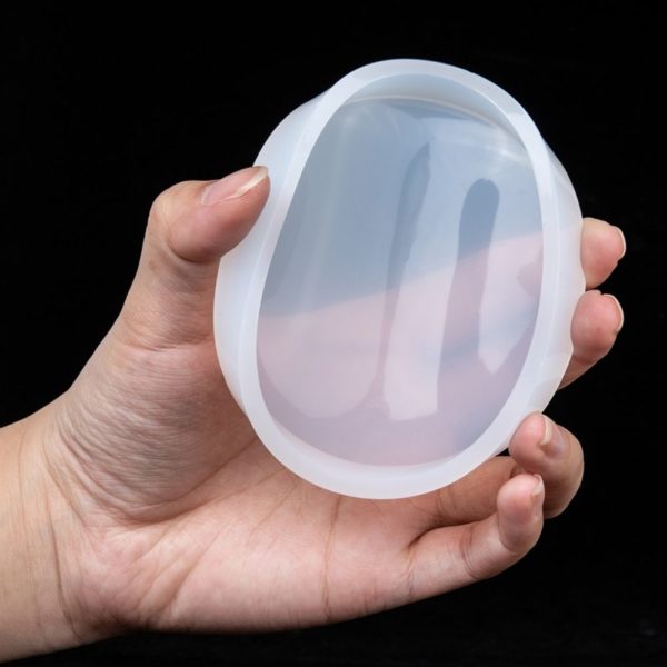 Round clear coaster silicone mould is flexible
