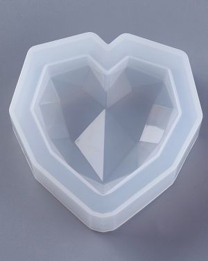 Heart Faceted – Silicone Mould