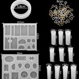 Jewellery making kit with bangle mould and various pendant moulds