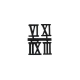 Roman numerals half set