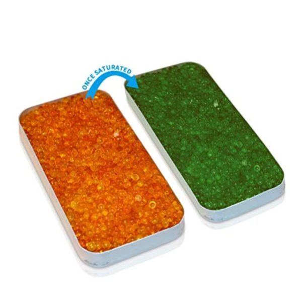 Orange to green silica gel