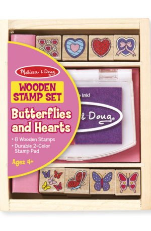 Stamp set Butterfly & Hearts by Melissa & Doug