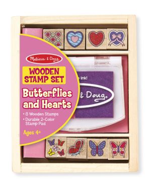 Butterfly & Hearts Stamp Set – Melissa & Doug