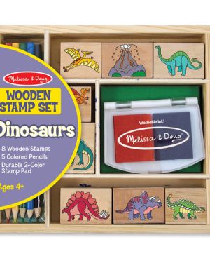 Dinosaur Wooden Stamp Set – Melissa & Doug