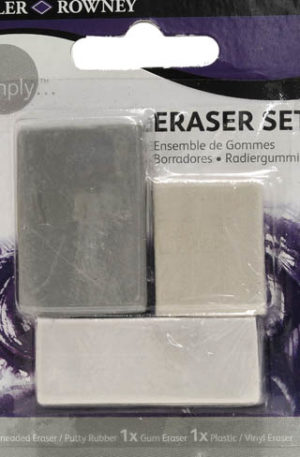 Simply 3 Eraser Set - Daler Rowney