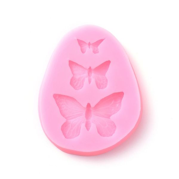 3 butterfly silicone mould